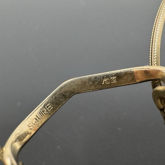 AMERICAN OPTICAL SQUIRE Eyeglasses Vintage Small circular perfectly round Lenon - Picture 4 of 10